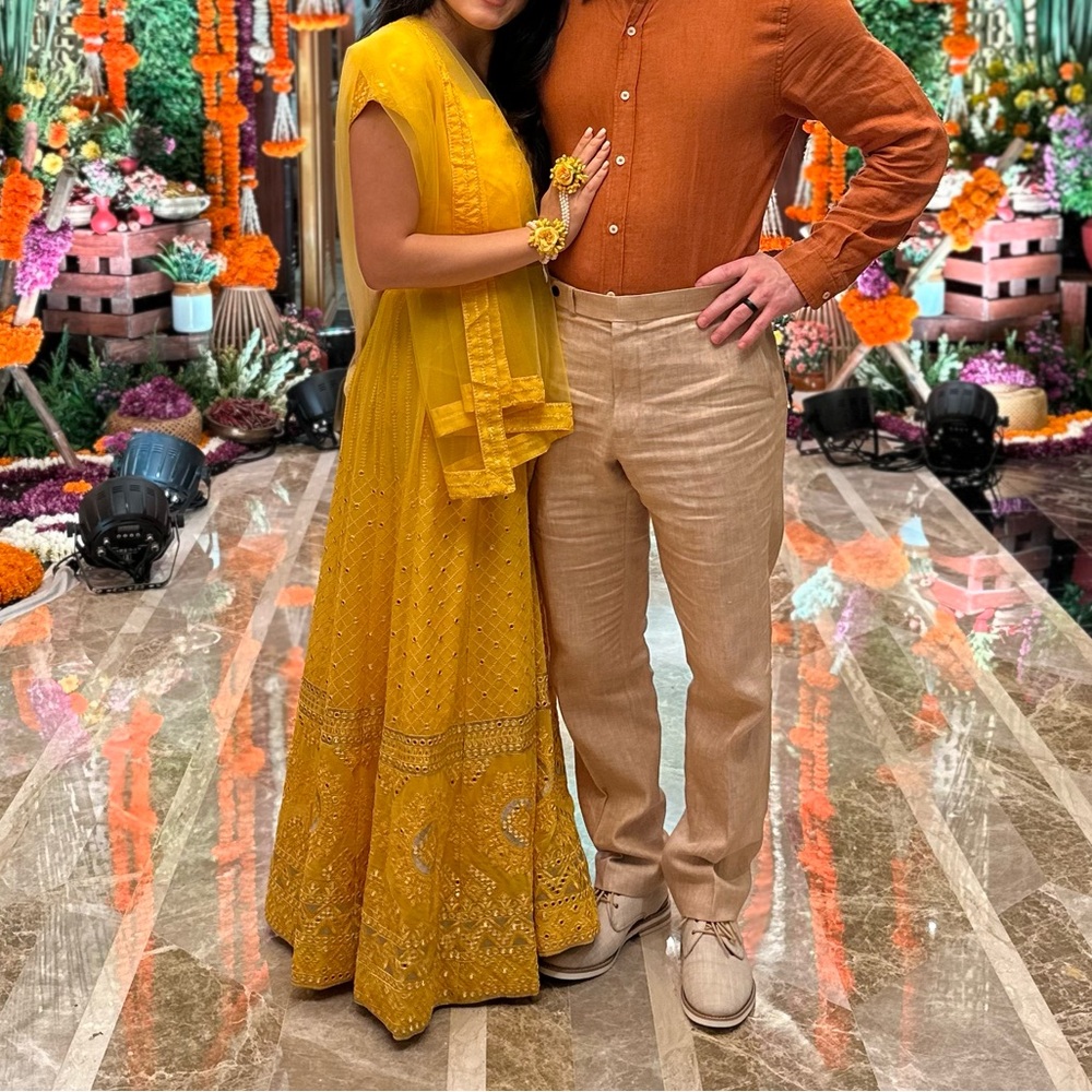 Golden yellow Lehenga
